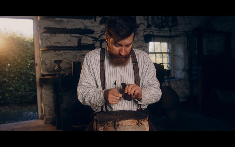 Leather making workshop for Ulster Folk Museum Holywood County Down